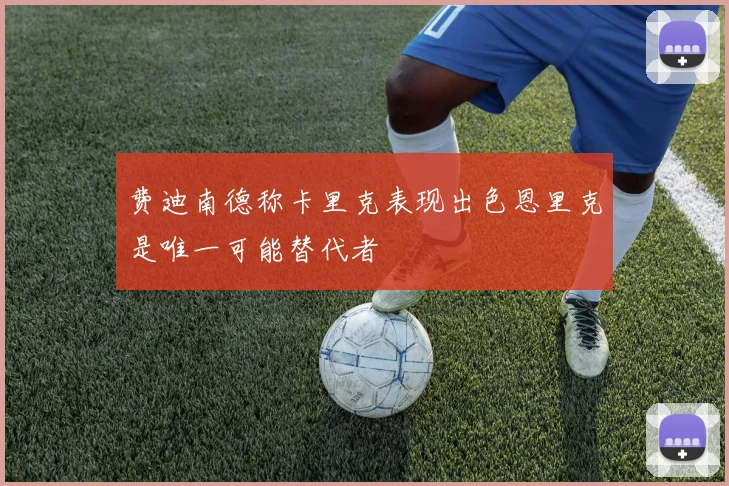 费迪南德称卡里克表现出色恩里克是唯一可能替代者